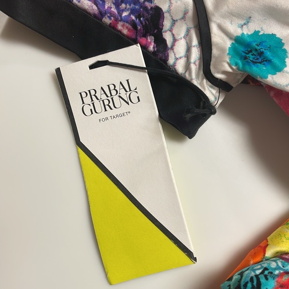 Prabal Gurung for Target: Floral Crush Peplum Short Sleeve Flower Print Top:NEW! - Picture 7 of 7